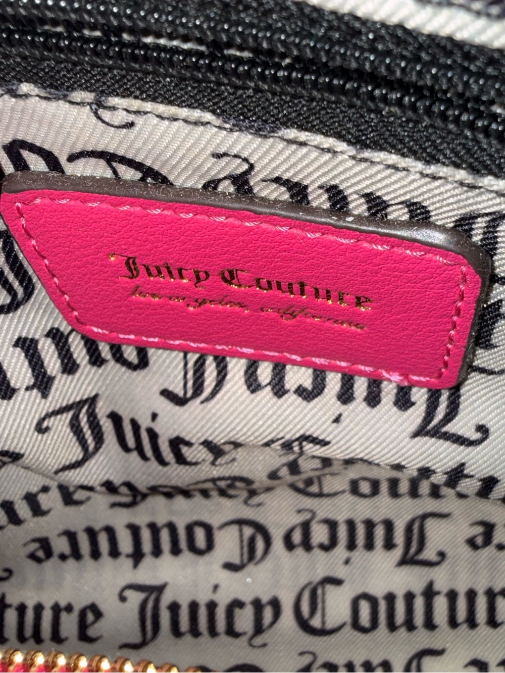Juicy Couture Deboss Logo Speedy Satchel in the vibrant color Raspberry Tart EUC - Picture 11 of 13